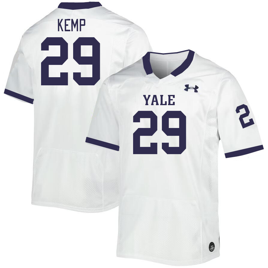 Men-Youth #29 John Kemp Yale Bulldogs 2023 College Football Jerseys Stitched Sale-White